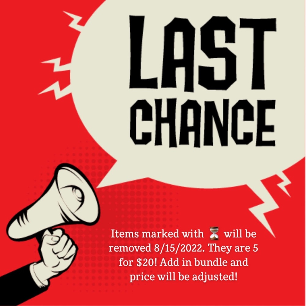 ⏳⏳LAST CHANCE TO PURCHASE!⏳⏳